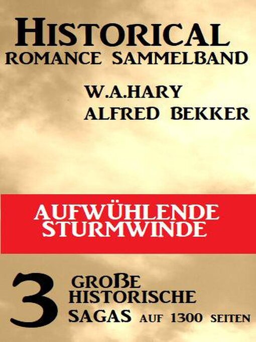 Title details for Aufwühlende Sturmwinde by Alfred Bekker - Available